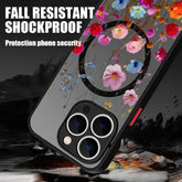 Magnetic Floral Acrylic Phone Case